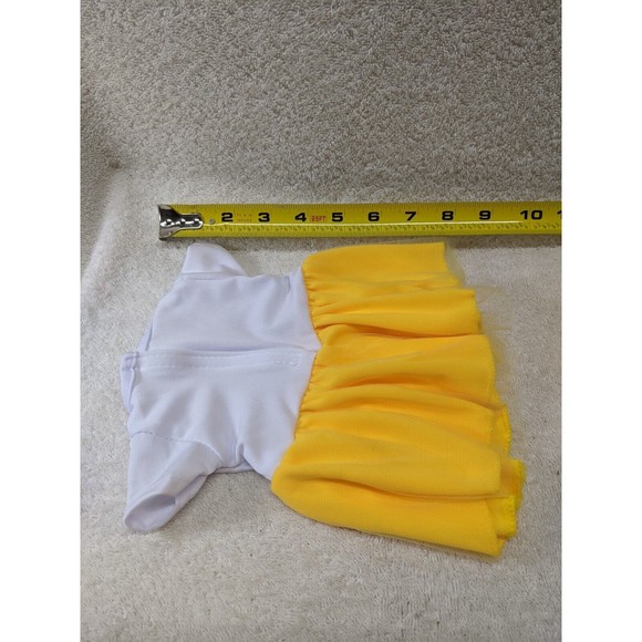 18" Baby Doll Clothes Yellow Unicorn Outfit with Hair Bow - Picture 3 of 7